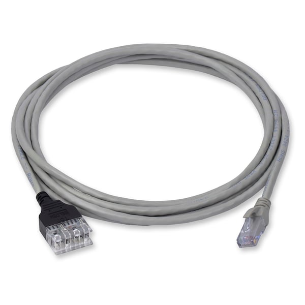 Belden CBL ASSY 24-4PR STRANDED, BIX/MOD CAT5E T568A 25FT GREY, GIGABIX 5E AX101974